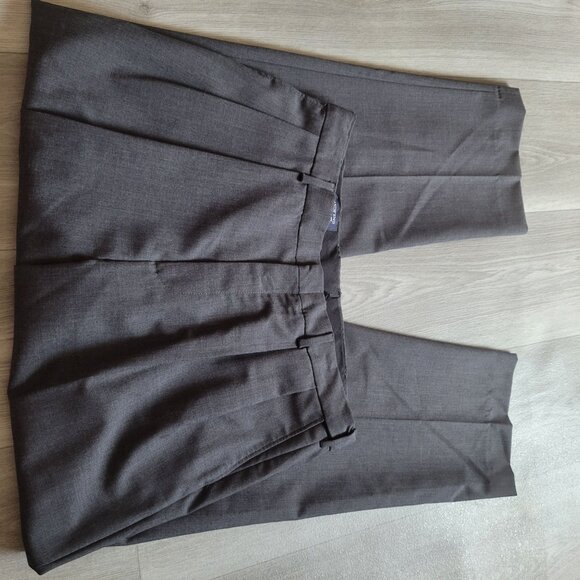 Lands' End Men's Traditional Fit Dress Pants Size 35 Black Wool - Picture 1 of 6
